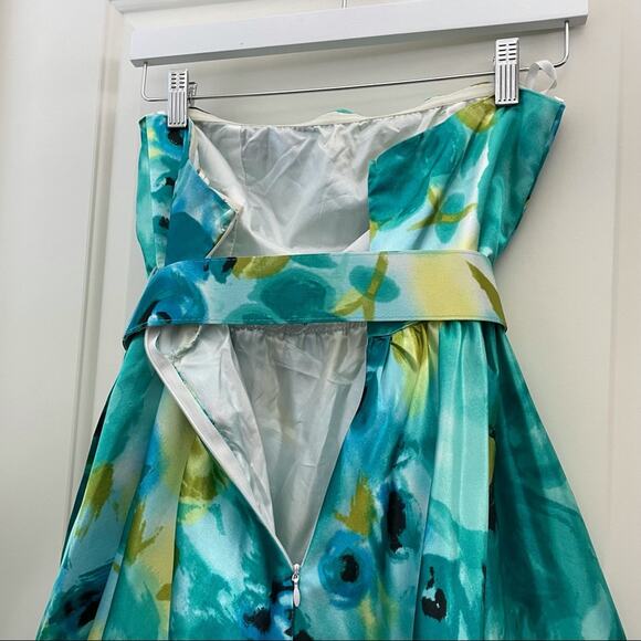 Charlotte Russe Floral Watercolor Flare Dress S - Picture 10 of 11